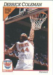 1991-92 Hoops #134 Derrick Coleman