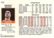 1991-92 Hoops #145 Kenny Walker back image