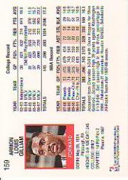 1991-92 Hoops #159 Armon Gilliam back image