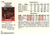 1991-92 Hoops #178 Clifford Robinson back image