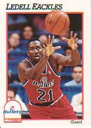 1991-92 Hoops #213 Ledell Eackles