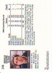 1991-92 Hoops #246 Jerry Sloan CO back image
