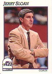 1991-92 Hoops #246 Jerry Sloan CO