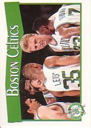 1991-92 Hoops #275 Boston Celtics TC UER/(No NBA Hoops logo on card front)