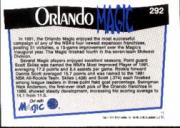 1991-92 Hoops #292 Orlando Magic TC back image