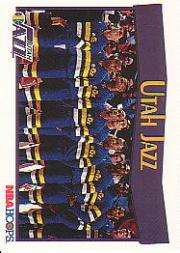 1991-92 Hoops #299 Utah Jazz TC