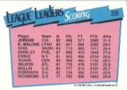 1991-92 Hoops #306 Scoring Leaders/Michael Jordan/Karl Malone back image