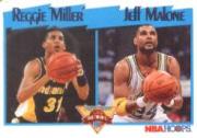1991-92 Hoops #308 Free Throw Percent/League Leaders/Reggie Miller/Jeff Malone
