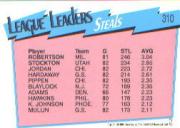 1991-92 Hoops #310 Steals League Leaders/Alvin Robertson/John Stockton back image