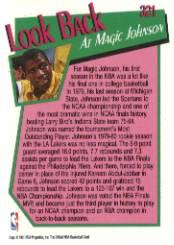 1991-92 Hoops #321 Magic Johnson YB back image