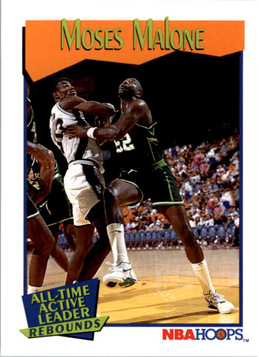 1991-92 Hoops #537 Moses Malone AL