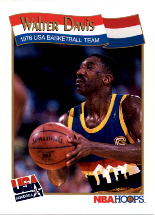1991-92 Hoops #557 Walter Davis USA