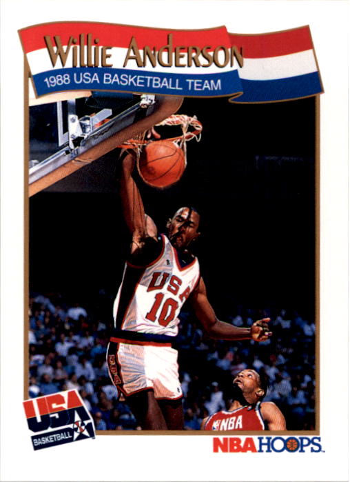 1991-92 Hoops #565 Willie Anderson USA