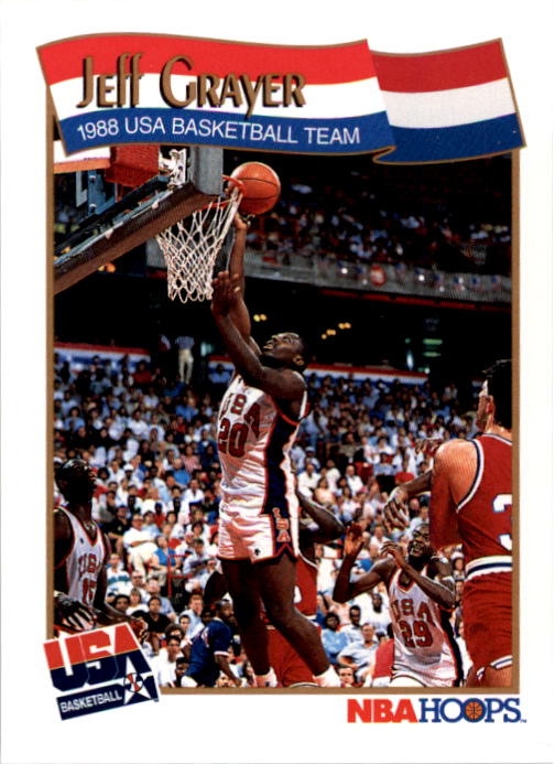1991-92 Hoops #568 Jeff Grayer USA