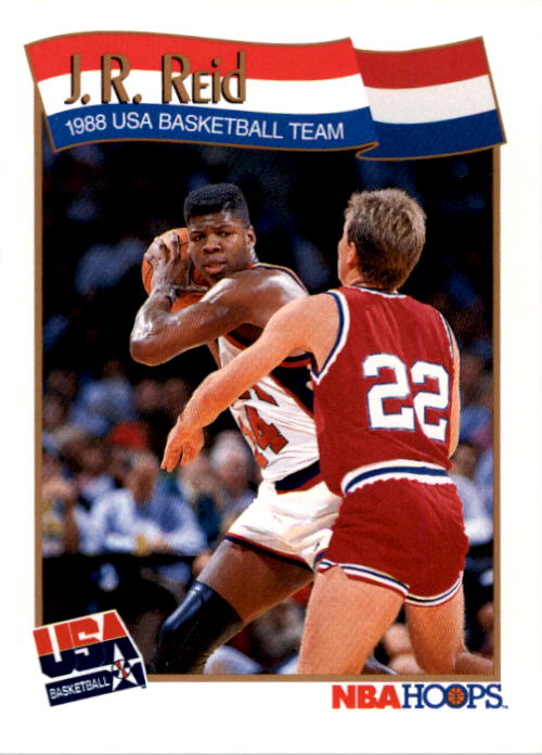 1991-92 Hoops #572 J.R. Reid USA