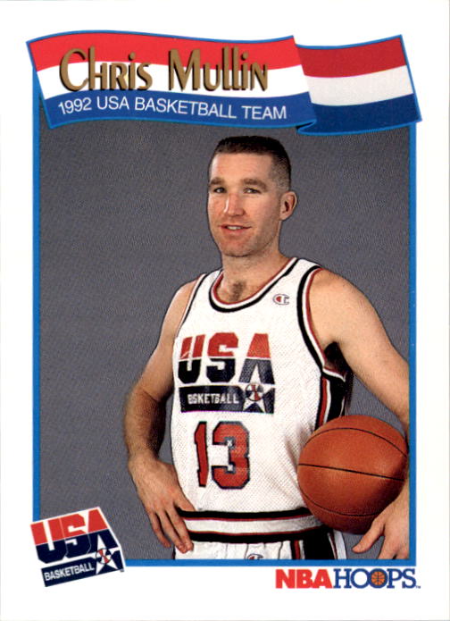 1991-92 Hoops #581 Chris Mullin USA