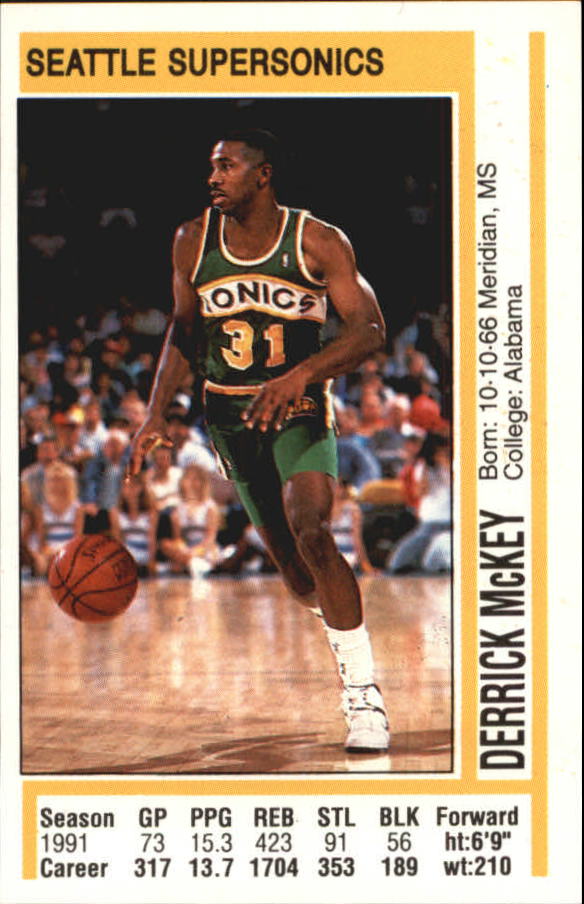 1991-92 Panini Stickers #41 Derrick McKey