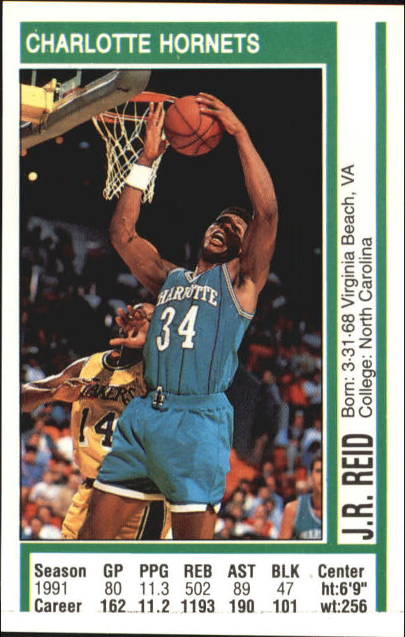 1991-92 Panini Stickers #107 J.R. Reid