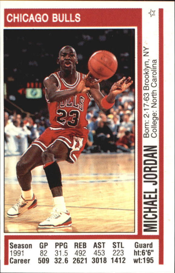 1991-92 Panini Stickers #116 Michael Jordan