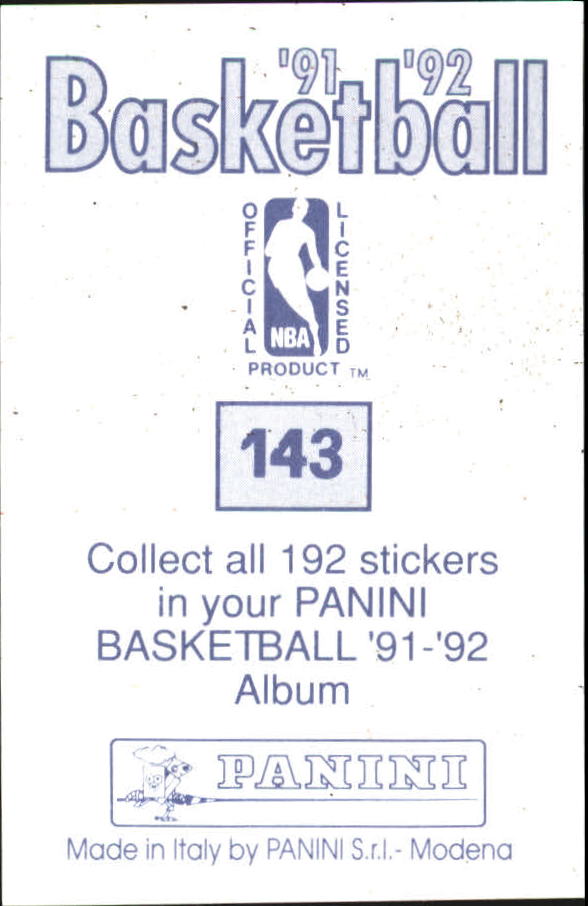 1991-92 Panini Stickers #143 Robert Parish back image