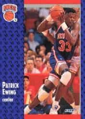 1991-92 Fleer Tony's Pizza #3 Patrick Ewing