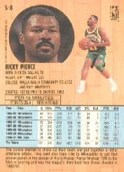 1991-92 Fleer Tony's Pizza #8 Ricky Pierce back image