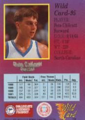 1991-92 Wild Card #95 Pete Chilcutt back image