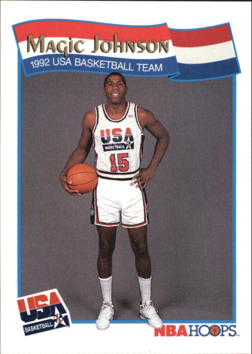 1991-92 Hoops McDonald's #54 Magic Johnson USA