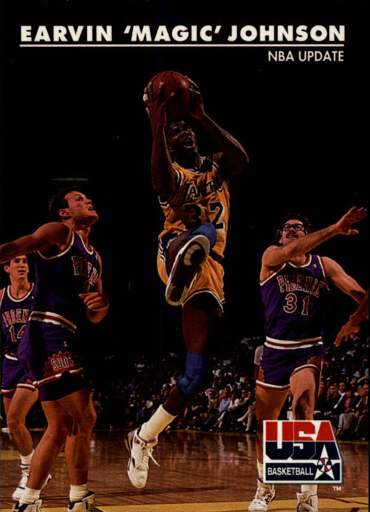 1992 SkyBox USA #28 Magic Johnson/NBA Update