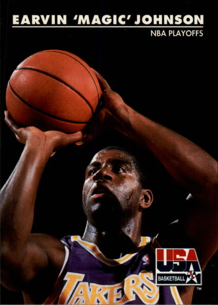 1992 SkyBox USA #33 Magic Johnson/NBA Playoffs