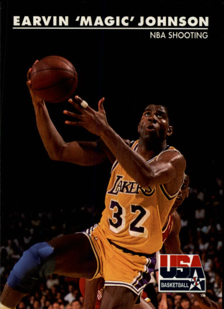 1992 SkyBox USA #35 Magic Johnson/NBA Shooting