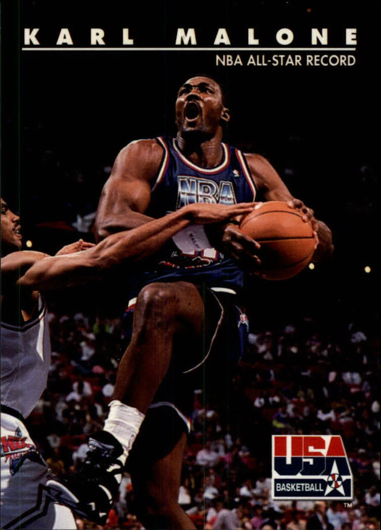 1992 SkyBox USA #52 Karl Malone/NBA All-Star Record