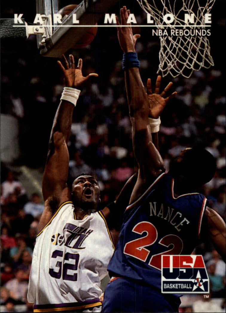 1992 SkyBox USA #54 Karl Malone/NBA Rebounds