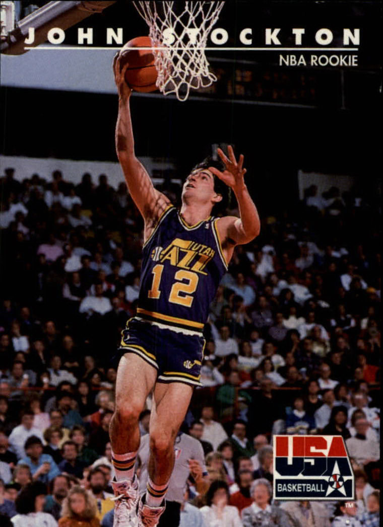 1992 SkyBox USA #83 John Stockton/NBA Rookie