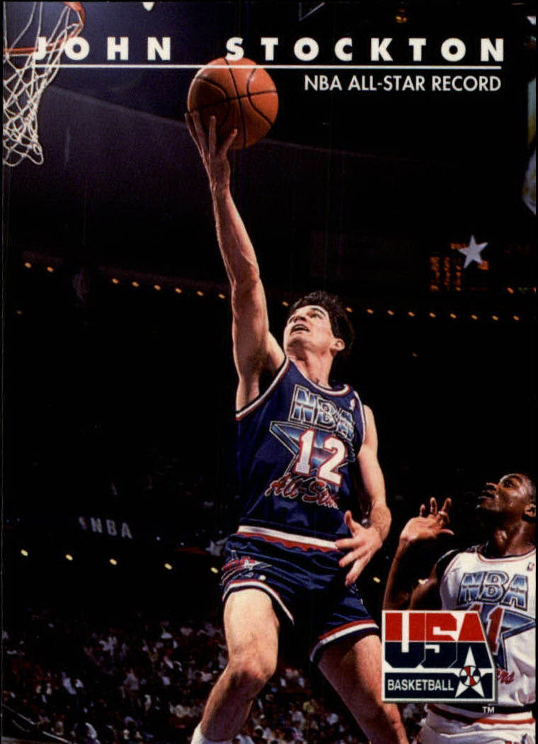 1992 SkyBox USA #88 John Stockton/NBA All-Star Record