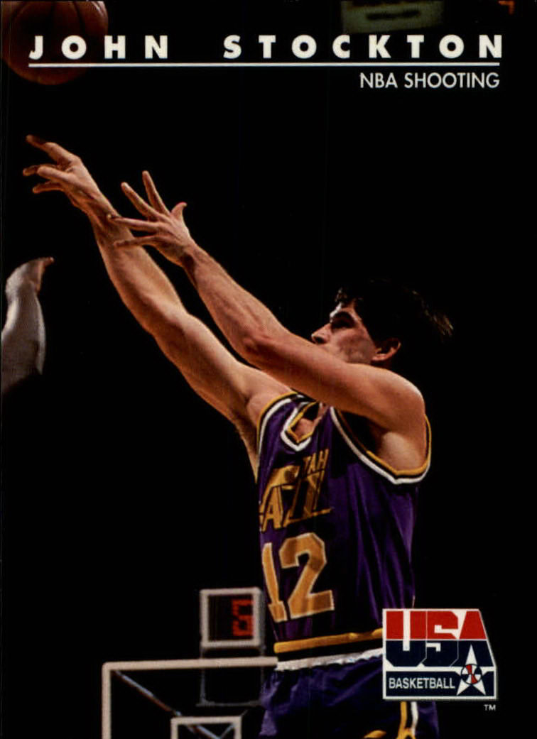 1992 SkyBox USA #89 John Stockton/NBA Shooting