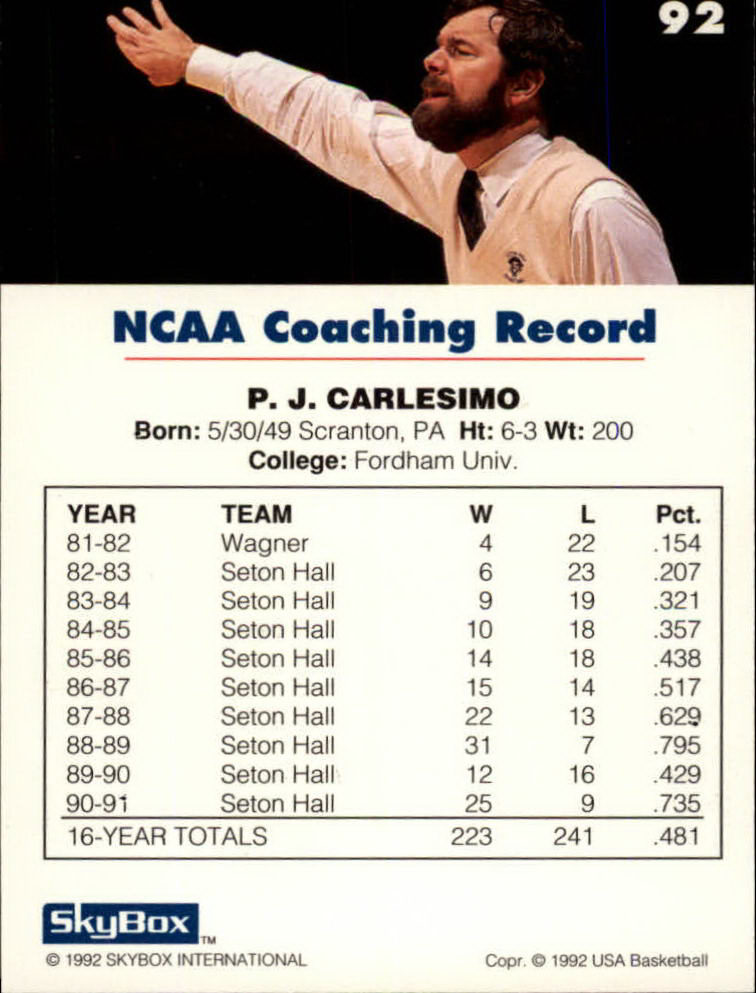 Sports Card Back