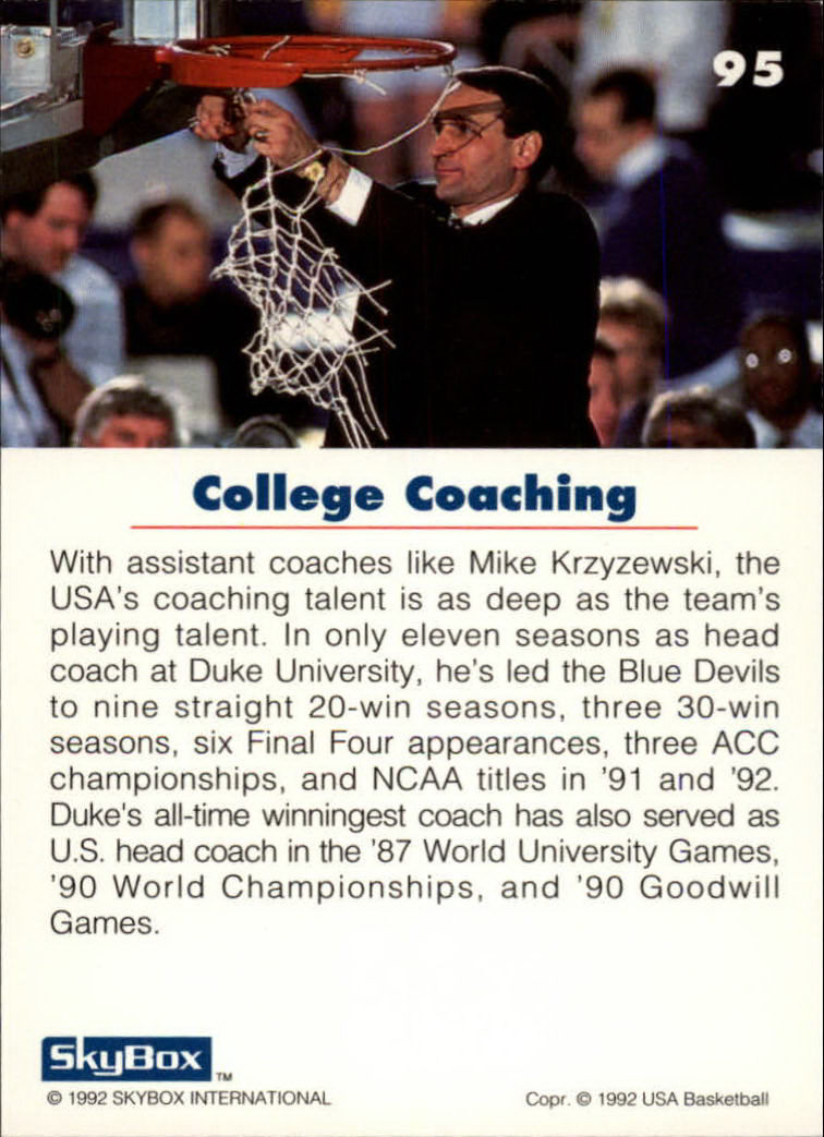 Sports Card Back