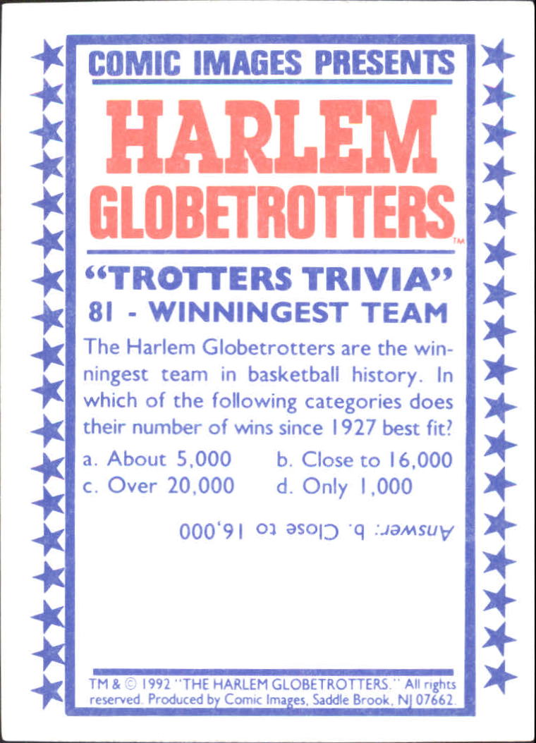 A4051- 1992 Globetrotters Basketball Card #s 1-90 -You Pick- 15+ FREE US SHIP - Bild 163 von 181