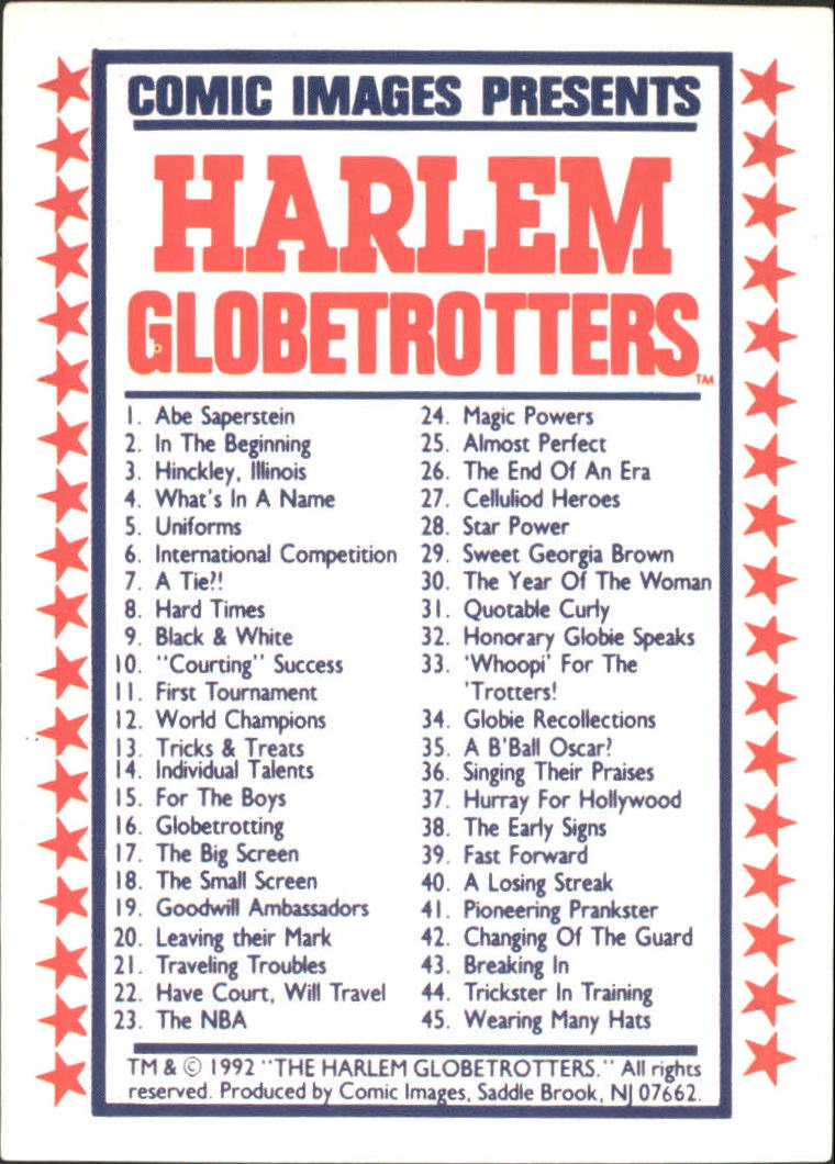 A4051- 1992 Globetrotters Basketball Card #s 1-90 -You Pick- 15+ FREE US SHIP - Bild 180 von 181