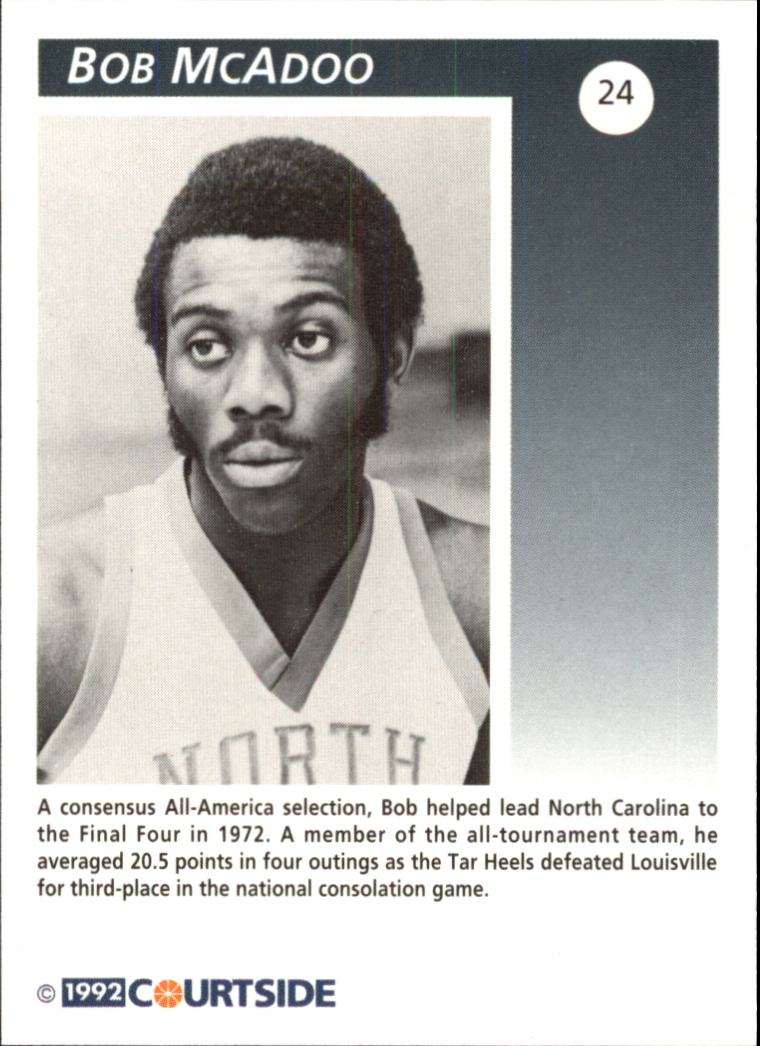 1992 Courtside Flashback #24 Bob McAdoo - NM-MT