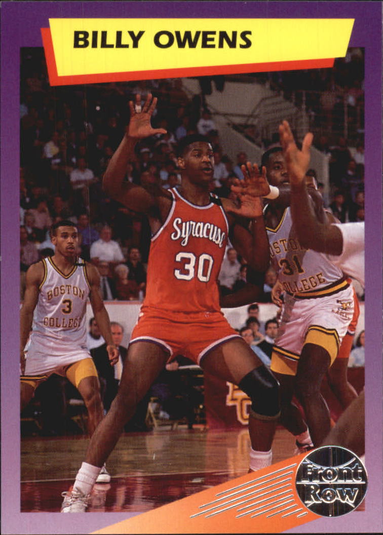 1992 Front Row Dream Picks #16 Billy Owens/College Stats