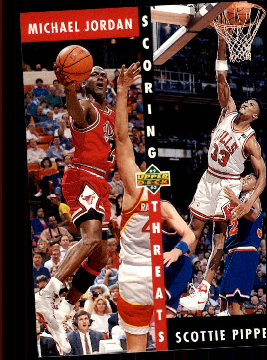 1992-93 Upper Deck #62 Michael Jordan ST/Scottie Pippen - NM-MT