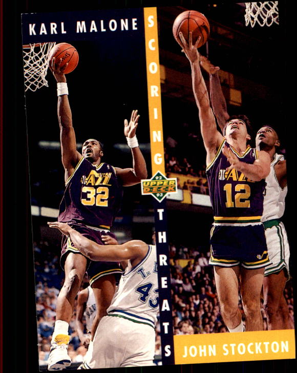 1992-93 Upper Deck #66 Karl Malone ST/John Stockton