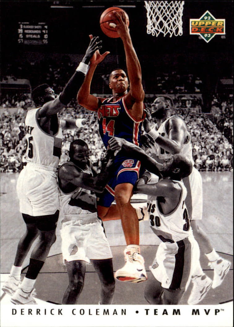 1992-93 Upper Deck Team MVPs #TM18 Derrick Coleman