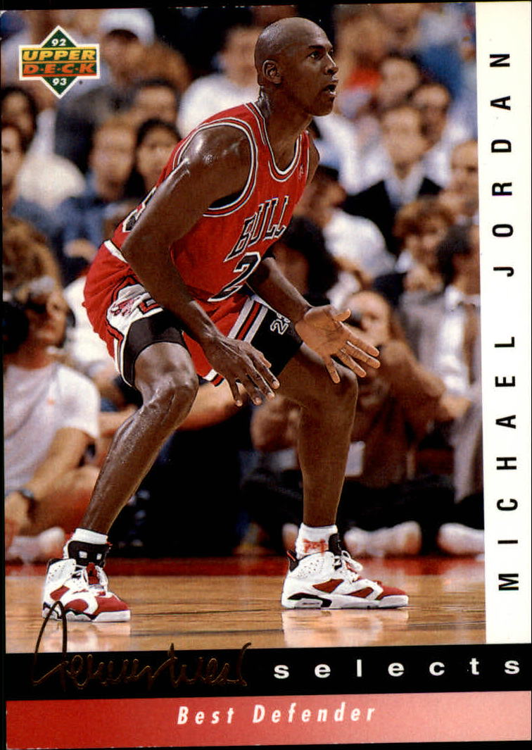 1992-93 Upper Deck Jerry West Selects #JW4 Michael Jordan/Best Defender