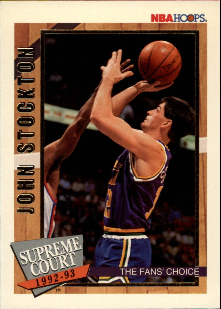 1992-93 Hoops Supreme Court #SC8 John Stockton