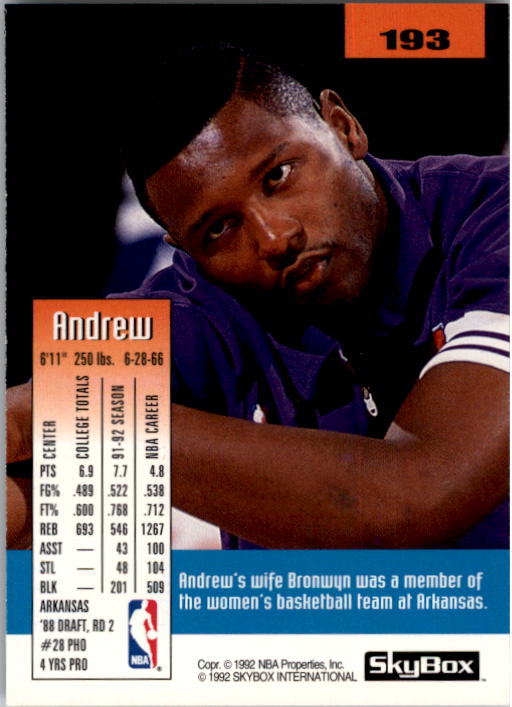 A6568- 1992-93 Skybox Basketball Card #s 1-250 -You Pick- 10+ FREE US SHIP - Picture 387 of 493