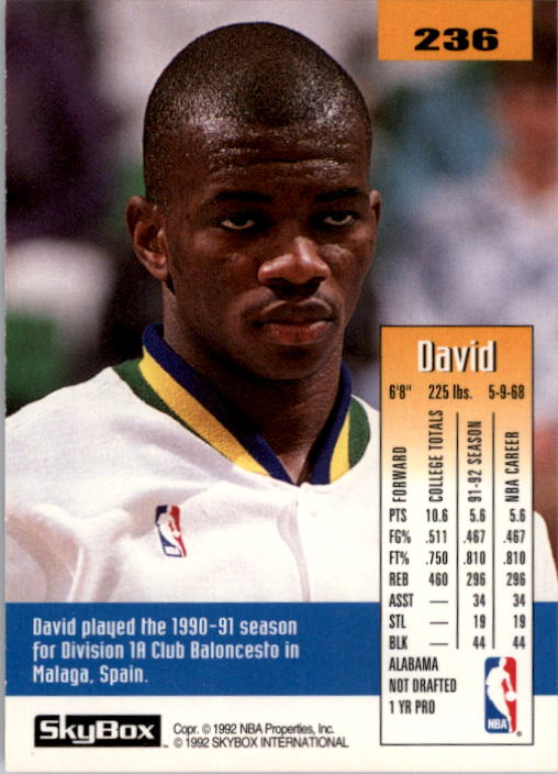 A6568- 1992-93 Skybox Basketball Card #s 1-250 -You Pick- 10+ FREE US SHIP - Picture 465 of 493