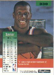 1992-93 SkyBox #330 Xavier McDaniel back image
